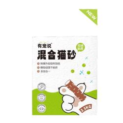 有宠说 木薯混合猫砂2.5kg吸水除臭祛味结团紧实不沾底5斤