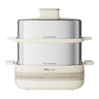 小熊（Bear）煮蛋器 蒸蛋器 双层不锈钢小型电蒸锅 智能定时早餐 多功能一体 ZDQ-E12L6