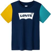 Levi's李维斯童装男童纯棉短袖T恤夏季儿童舒适短t上衣潮 深靛蓝 130 /64 【身高116-122cm】