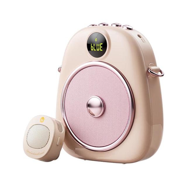 索爱 防啸叫 无线磁吸领夹扩音器 蓝牙音箱 TF卡喇叭 磁吸麦克风