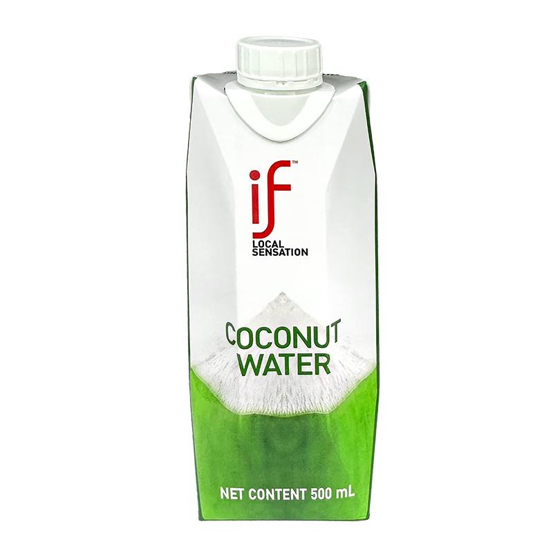 if 100%天然椰子水泰国果汁饮料500ml*12瓶