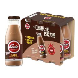 Cocio 阿尔乐可酷优Cocio 丹麦进口 醇黑巧克力牛奶 270mlx8瓶 可可风味
