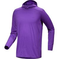 ARC'TERYX始祖鸟 IONIA MERINO WOOL HOODY 舒适 男子 羊毛长袖T恤 Iola/银幻紫 XL