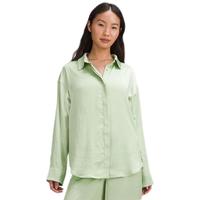 露露乐蒙lululemon丨Logo Charm女士缎面带领衬衫 LW3HUSS 柠檬草 L /10