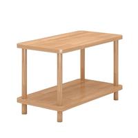 意米之恋茶几置物架小型实木现代简约客厅床边柜 0.4m*0.4m BJ-01