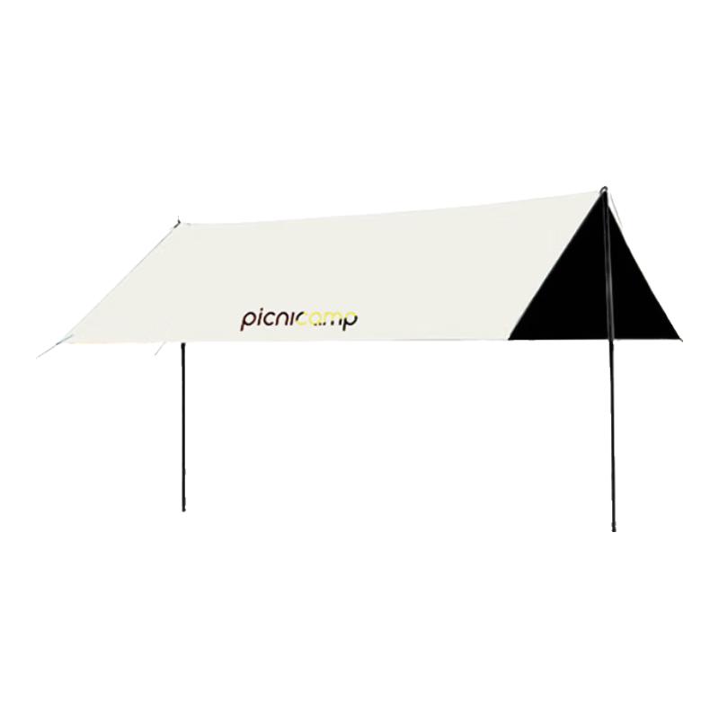  picnicamp 防雨防晒 户外天幕帐篷  黑胶款