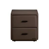 全友家居 现代简约落地床头柜卧室收纳储物柜子抽屉式靠墙家具332D 【深棕】床头柜
