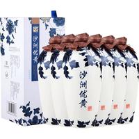 沙洲优黄君之风10年陈黄酒 13.8度苏州特产大米酿造花雕酒整箱装700mL*6瓶 【君之风盒装】 700mL 6盒 整箱装