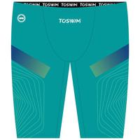 TOSWIM泳裤男专业竞速五分男款游泳装备男全套泳裤泳帽泳镜三件套