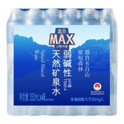 盒马MAX FRESHIPPO 盒马 长白山天然矿泉水 350ml*48瓶 弱碱性