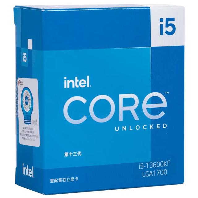 英特尔 酷睿i5-13600KF 14核心20线程 CPU 盒装