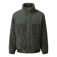 萨洛蒙（Salomon）男款 户外运动潮流休闲柔软保暖抓绒外套 FLEECE BOMBER JACKET 卡其色 C25776 M