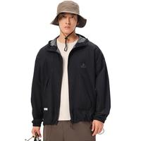 伯希和（Pelliot）【小森林】防晒衣服男女户外薄外套防紫外线夏季皮肤衣 漫暮黑/男女同款 M