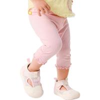 巴拉巴拉宝宝裤子婴儿打底裤女童长裤2025夏季薄款精致洋气潮208225123001 梦幻粉60359 120