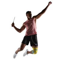 美津浓（MIZUNO）运动护膝跑步篮球足球羽毛球男女半月板损伤护具登山护腿髌骨带 黄蓝色单只 XL （膝围41-46cm）