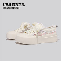 Semir德训鞋女款春夏季帆布小白鞋ins百搭休闲运动板鞋女 本白106424141016 40