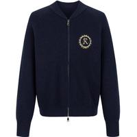 学院风精美刺绣棒球服针织衫女春秋款开衫外套女设计高级感上衣