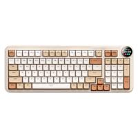 北通 灵感键盘客制化旋钮屏机械键盘有线/无线/蓝牙键盘游戏办公三模GASKET结构RGB灯效凯华雪月轴