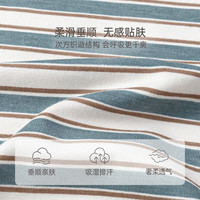 babylove婴儿背心夏季薄款天丝莫代尔无袖t恤条纹宝宝内搭上衣 绿条纹 90 cm