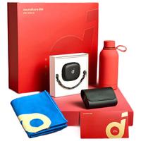 声阔（SoundCore）飞跃线2合1 无线蓝牙耳机礼盒 开放式不入耳挂耳式颠覆骨传导 内含收纳包保温杯黑 飞跃线-礼盒-机能黑