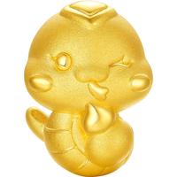 周六福 ZHOU LIU FU 黄金转运珠男女款硬金生肖本命年葫芦福蛇足金串珠 定价 1.12g