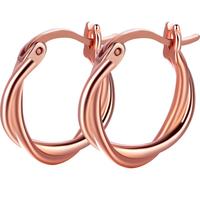 老银匠莫比乌斯环s925银耳圈耳扣女养耳洞时尚简约百搭银耳饰女士