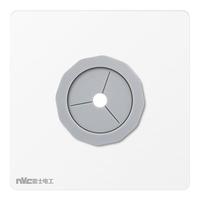 NVC雷士电工 开关插座 空白面板带出线孔 86型暗装墙壁面板 白色