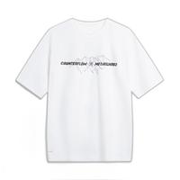李宁(LI-NING)冰丝凉感速干T恤丨CF溯短袖男子夏季户外宽松休闲运动上衣ATSU627 标准白-2