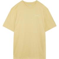 美特斯邦威T恤男女同款2025夏舒适百搭速干水显印花宽松恤 黄色 S 165 88A