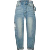 EVISU福神2025年夏季男士海鸥印花复古百搭时尚牛仔裤 牛仔蓝 29