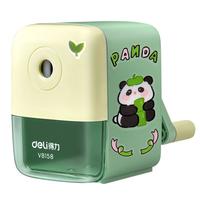 得力卷笔刀削笔刀转笔刀小学习用品铅笔削笔器儿童用自动进铅手摇多功能削笔机幼儿园卡通刨笔 【自动进铅】云朵粉/送10支铅笔