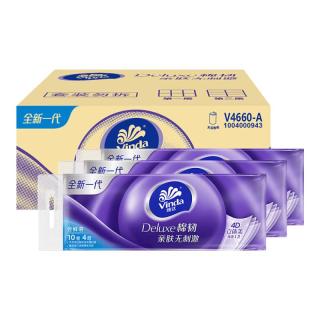 国家补贴、PLUS会员：维达 棉韧系列 卷纸 4层100g30卷