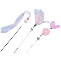 拓宠猫玩具互动三件套幼猫猫咪逗猫棒玩具丝带流苏羽毛仙女棒玩具