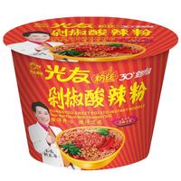 光友光友粉丝酸辣粉 四川渝经典酸辣粉特产 低GI方便食品速食 105g桶 剁椒味酸辣粉 6桶