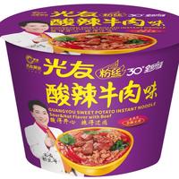 光友光友粉丝酸辣粉 四川渝经典酸辣粉特产 低GI方便食品速食 105g桶 酸辣牛肉味酸辣粉 6桶
