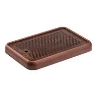 唐丰小型茶盘家用简约功夫茶具茶托盘长方形储水式排水沥水干泡茶台 素影茶盘