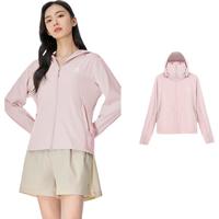 骆驼（CAMEL）【baby同款】冰纱冷白皮户外硬核原纱防晒衣女凉感骑行防晒服0081 山茶粉桃，女 XL