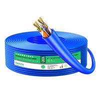 毕亚兹 工程级六类网线【工程版0.57mm纯铜线芯】高速CAT6类非屏蔽网线 工程家装网络布线箱线 100米