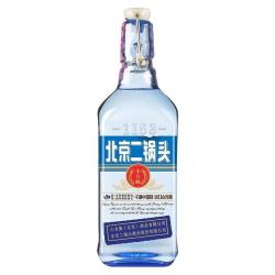 永丰牌 出口小方瓶牌 北京二锅头 小蓝方 清香型白酒 42度 200ml 单瓶