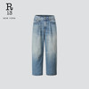 【明星同款】R13 2025春夏 WIDE LEG 九分裤水洗阔腿牛仔裤 26