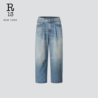 【明星同款】R13 2025春夏 WIDE LEG 九分裤水洗阔腿牛仔裤 23