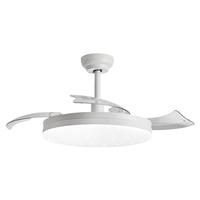 雷士（NVC） 风扇灯LED吊扇灯隐形扇现代简约变频餐厅卧室客厅遥控高显色灯具 智能60瓦42寸丨Ra98全光谱