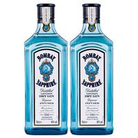 孟买行货蓝宝石金酒 毡酒 琴酒 英国原瓶 孟买蓝宝石双支装 750mL 2瓶