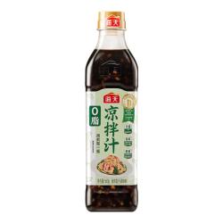 海天 0脂凉拌汁560g 凉拌菜万能调料汁 真蒜粒 减脂调料蘸料酱油调味品 0脂凉拌汁560g