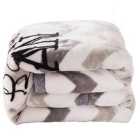 南极人毛毯双层加厚拉舍尔毛毯 双人秋冬天毯子空调毯沙发盖毯150*200cm