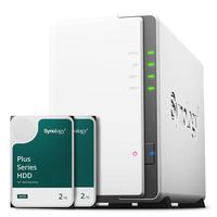  Synology/群晖 NAS套装+2TB群晖HAT3300硬盘  2*2TB