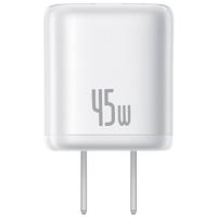 倍思Switch oled充电器适用于NS游戏机Steam deck苹果iPhone15/16手机快充氮化镓PD快充头type-c插头 氮化镓充电器【45W皓月白】