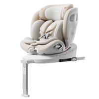 Heekin引领者儿童座椅汽车用0-12岁婴儿宝宝车载可坐躺智能通风加热 香槟金(单手旋转+语音通风加热)