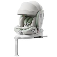 Heekin引领者儿童座椅汽车用0-12岁婴儿宝宝车载可坐躺智能通风加热 青提绿MAX(加配+全罩式遮阳棚)