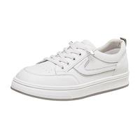 春夏休闲百搭小白鞋低帮套脚轻便舒适平底板鞋免系带女鞋